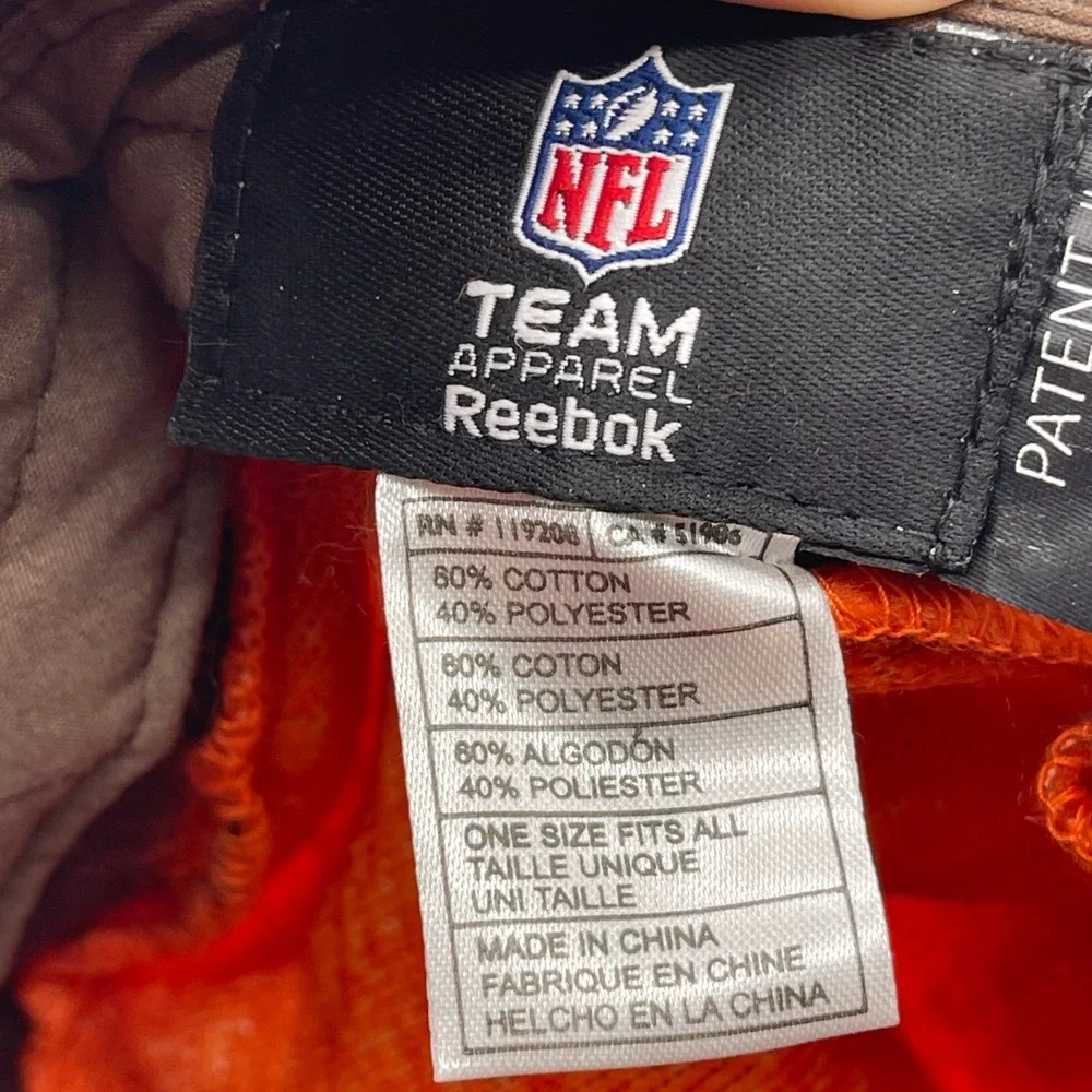 Reebok 4638006 NFL Cleveland Browns Flair Hair OSFA Strapback Visor Hat 8516338